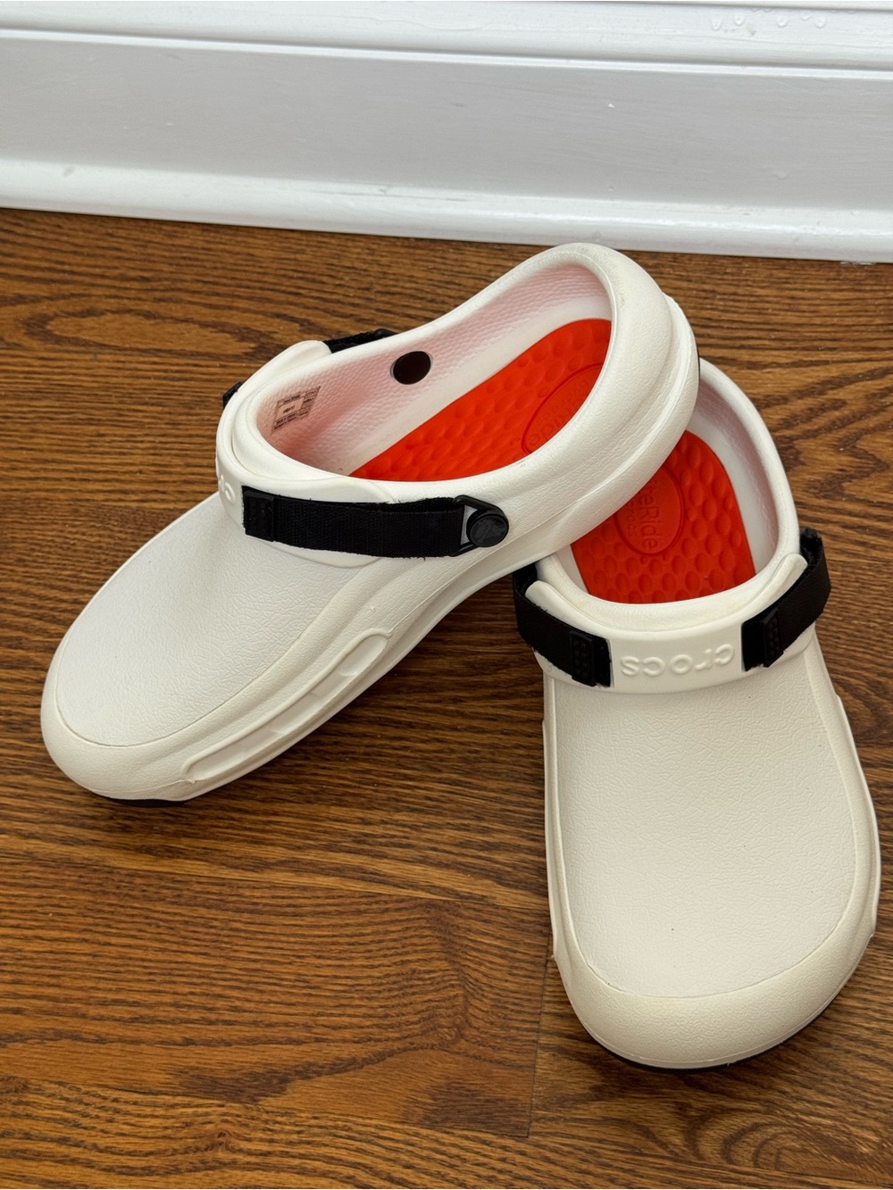 Crocs Bistro Pro LiteRide Work Clogs White Non Slip M9 W11